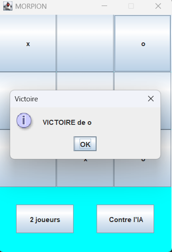Ecran de victoire